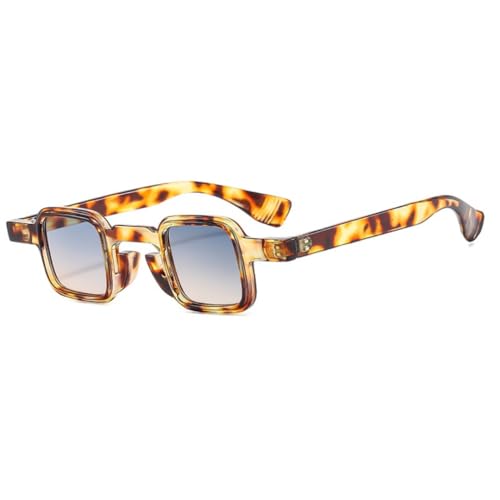 Lunettes de soleil carrées femmes rétro punk verres transparents
