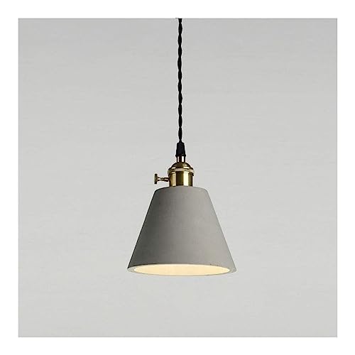 Lustre en métal et ciment suspension haut de gamme design minimaliste E27