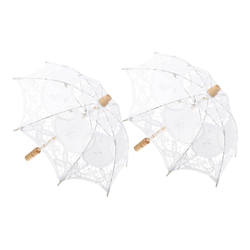 Parasols de mariage légers en dentelle pour résoudre le problème de chaleur au soleil