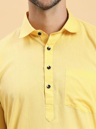 Image of Rajubhai Hargovindas Men's Festive Cotton Pathani Kurta