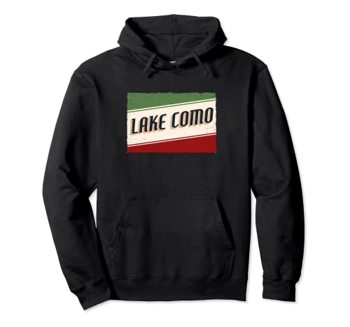 Lake Como Italy Flag Vacation Family Summer Trip Pullover Hoodie