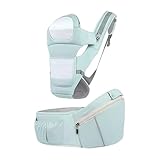 Ergonomische Kinder – Transportunterstützung, verstellbarer Sitz, leicht, atmungsaktives Design | komfortabler Transport für Ausflüge im Flugzeug, Reisen, Familie, Geburtsregister 0-36