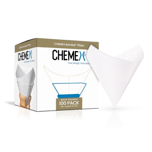 Chemex Bonded Filter - Square - 120 ct - Exclusive Packaging - AFS-100