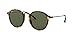 Ray-Ban Unisex RB2447 Round Round Sunglasses, Spotted Black Havana/G-15 Green, 49 mm