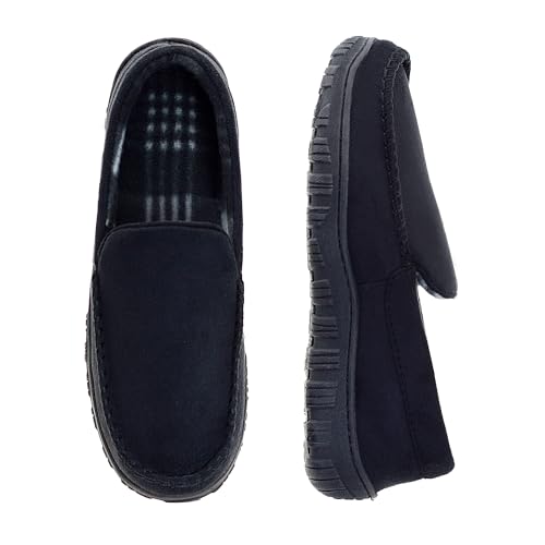 Mens Slippers Moccasins for Men Breathable Memory Foam House Shoes Indoor Outdoor