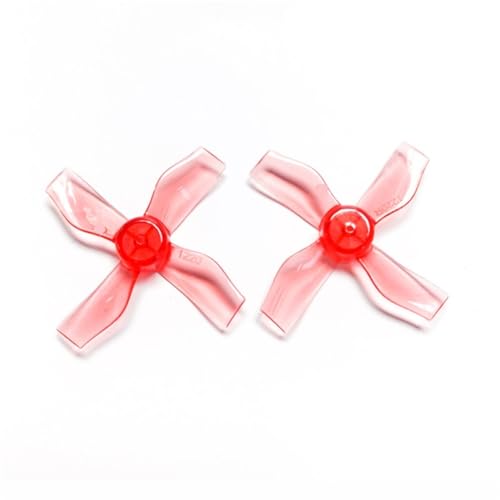 12組 31mm 1220 1.2x2x4 4ブレード PC プロペラ 0.8mm/1mm RC FPV フリースタイル Tinywhoop ドローン DIY パーツ Mobula6(12Pairs 0.8mm Clear)