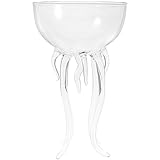 Luxshiny Jellyfish Cocktail Goblet Octopus Cocktail Glasses Jellyfish Cups Whiskey Glasses Novelty Wine Cup Bar Drinkware Goblet Tools Tumbler for Home Party Supplies