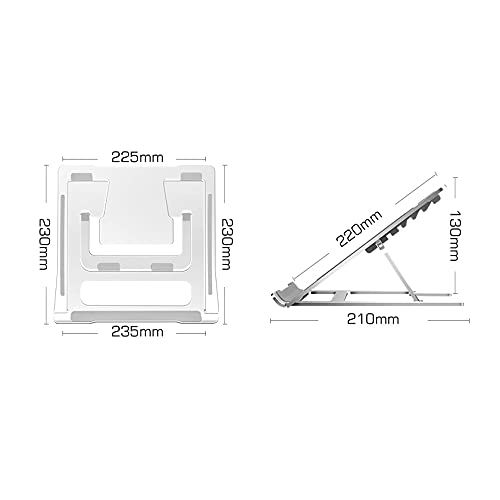 Base portátil plegable ajustable para laptop miniatura 2