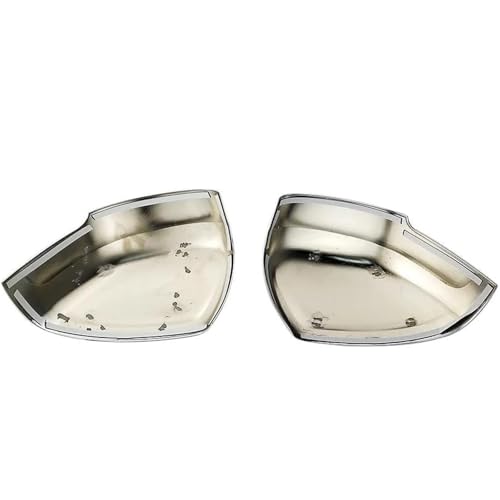 Coques de rétroviseurs latéraux contre les rayures de voiture avec couverture chromée - 2