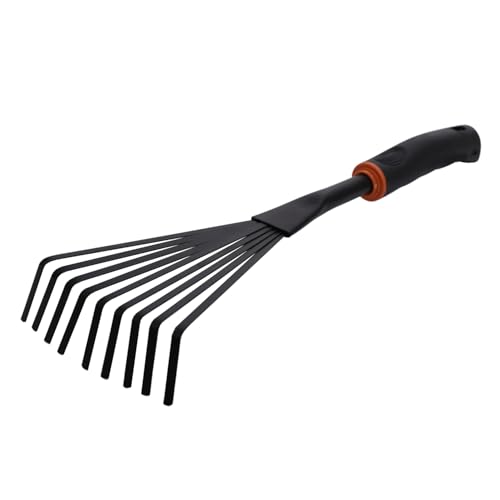 Gardening Hand Rake for Leaves, Weeds and Soil