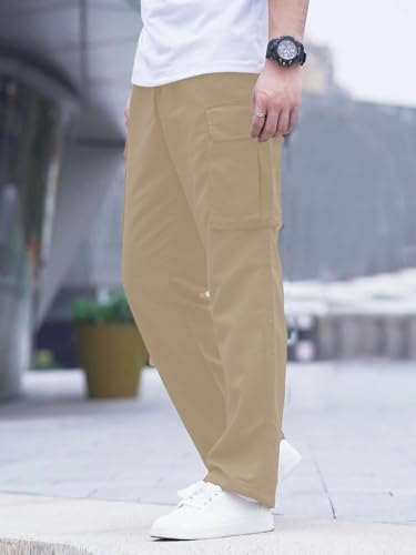 Image of LookMark Men's Cargo Pants Stylish and Comfortable | Men's Cargo Pants with Multiple Pockets | Ideal for Casual Wear, Outdoor Activities, and Everyday Use