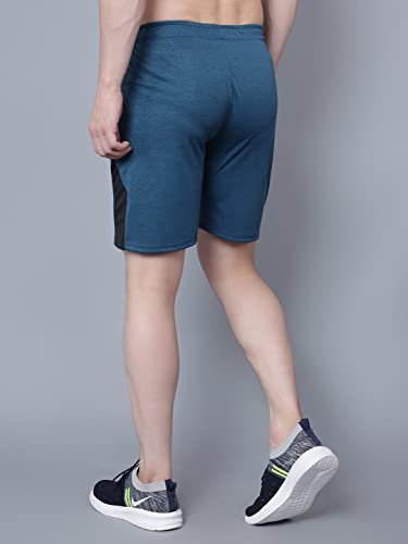 Image of John Ally Mens Gym Shorts Built with Durable Both Sider Zipper Pocket and Moisture Wicking Fabric for Workout, Yoga, Running and Lounge wear.