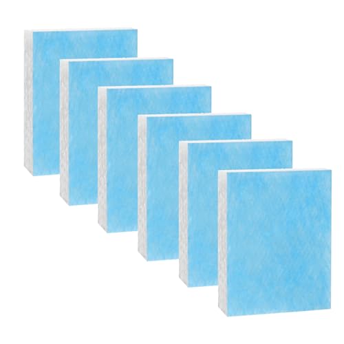 6 Pack Blue HFT600 Humidifier Wick Filter for Honeywell Top Fill Tower Humidifier HEV615 HEV620 Series Compared to Part HFT600T HFT600PDQ Wicking Filter Replacement Filter T