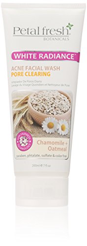 Bio Creative Lab Petal Fresh Botanicals Whitening and Clearing Acne Facial Wash, Oatmeal and Chamomile, 7 Ounce