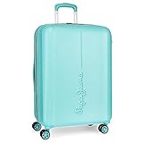 jeans größe 28 TSA Schloss Pepe Jeans Glasgow Großer Koffer Blau 48x70x28 cms Hartschalen ABS TSA-Schloss 78L 4Kgs 4 Doppelräder Erweiterbar