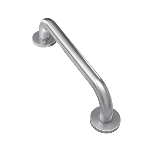 Image of AmazerBath Grab Bars for Shower 9 inch L x 1 inch D, Handicap Shower Grab Bars for Senior Anti Slip, Shower Safety Bars for Wall Stainless Steel, Holds up to 500LBs, Brushed Nickel
