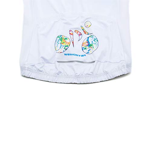 Image of Cycling Jerseys Women Bike Shirts Short Sleeve Bicycle Clothes Breathable Stretch Labric Bicycle Uniforms