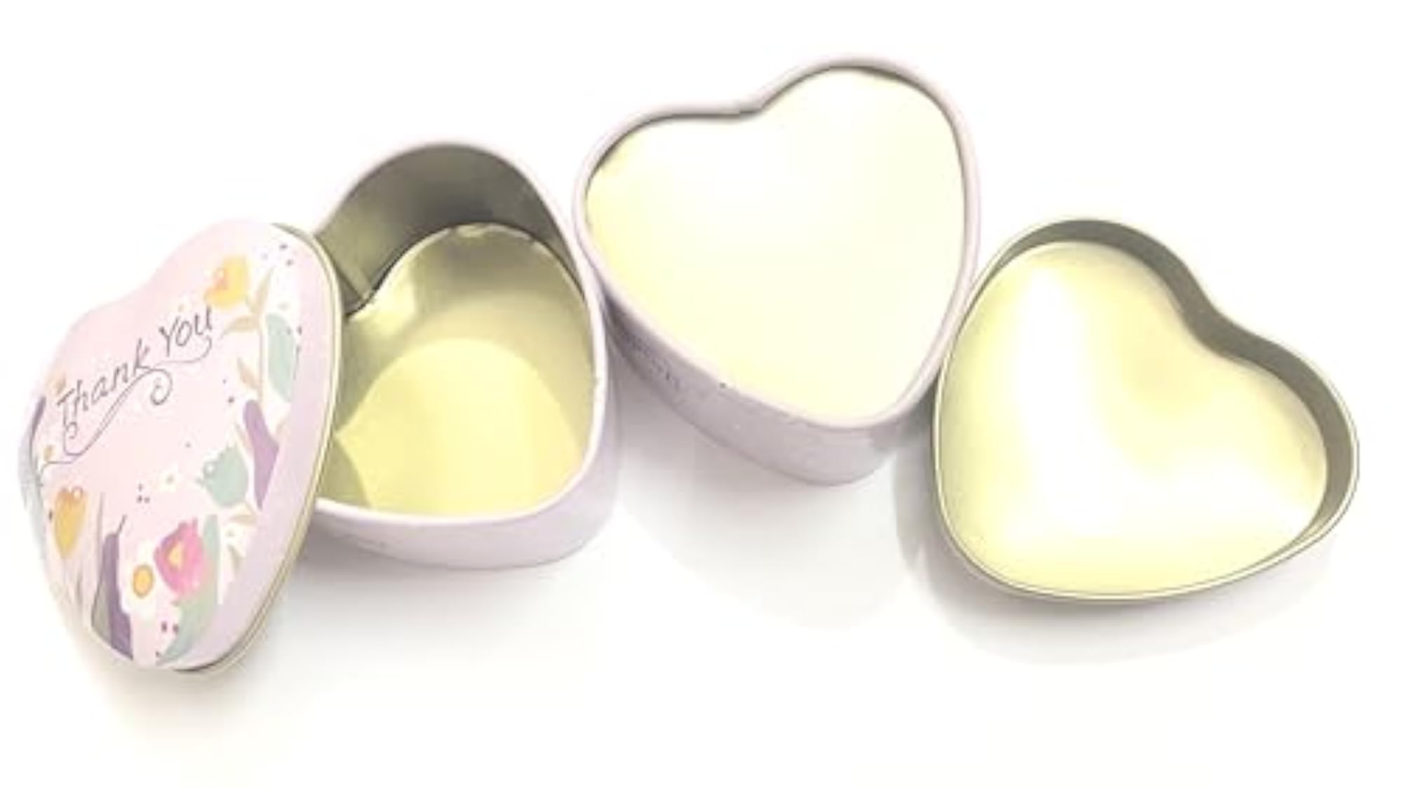 Heart Shaped THANK YOU Printed Tin Utility Box, Gift Idea