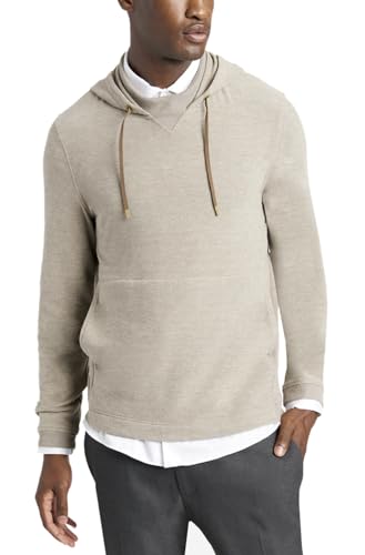 Kenneth Cole Mens Pullover Knit Hoodie Sweater Small Light Brown4