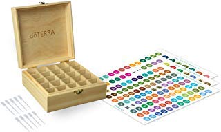 DoTERRA Wooden Essential Oil Box with Labels