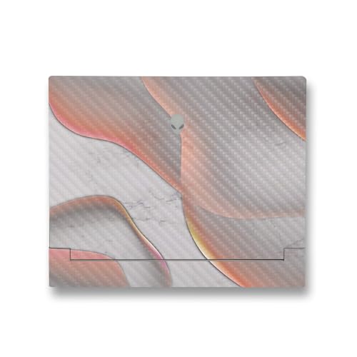 Image of MightySkins Carbon Fiber Skin Compatible With Alienware X14 R2 (2023) Full Wrap Kit - Bubble Marble | Protective, Durable Textured Carbon Fiber Finish | Easy To Apply & Change Styles | Made in the USA