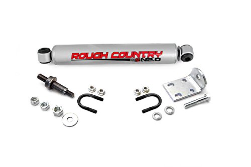 Rough Country - 87324.20 - Steering Stabilizer w/Premium N2.0 Shock for Chevrolet: 84-04 S10 Blazer 4WD, 84-04 S10 Pickup 4WD; GMC: 84-01 S15 Jimmy 4WD, 84-90 S15 Pickup 4WD, 91-04 Sonoma 4WD