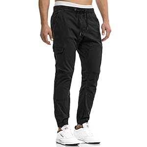 Indicode Herren Levy Cargohose aus Baumwolle mit 6 Taschen | Cargo Chino Hose Männer