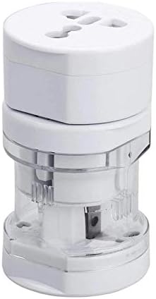 Universal Travel Adapter Set Europe EU European International Adaptor Worldwide Power Plug for USA UK AUS Japan China Itlay Germany Canada (White)