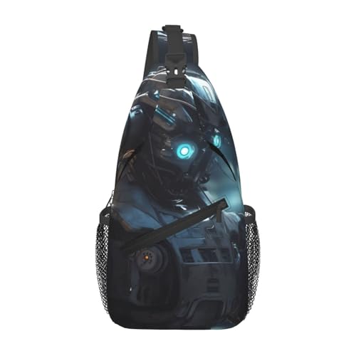 Bolso cruzado Future Robot para hombres y mujeres miniatura 1
