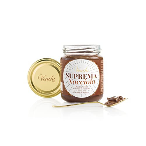 Venchi Crema De Chocolate Suprema Con Avellanas Para Untar - Con Avellanas Del Piamonte - Sin Gluten, Sin Grasas Hidrogenadas, Sin Aceite De Palma Y Sin Conservantes 250 g Cover