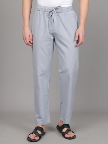 Image of Majestic Man Comfort Fit Solid Cotton Blend Casual Style Lounge Pyjama with 3 Pockets & Zip Closure