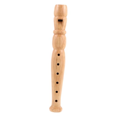 INOOMP Wooden Recorder for Beginner Flute Instrument for Easy to Durable Wood Design for and Outdoor