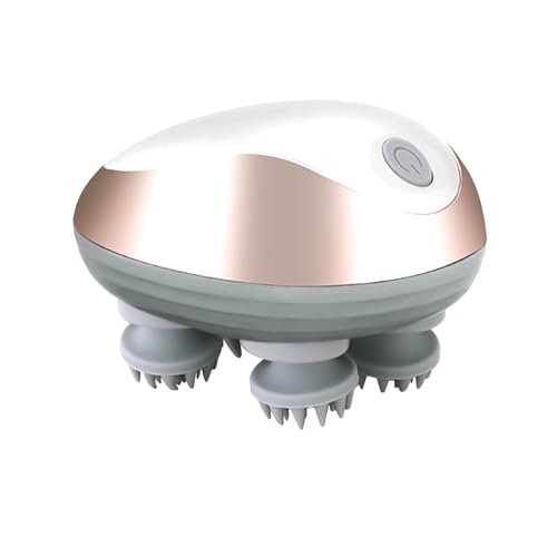 Image of Pigeon Scalp Massager, Rechargeable Electric Head Massager for Body Pain Relief, Stress Relief, Hair Growth, Deep Clean & Relaxation, Silicon Kneading Points with Detachable Head