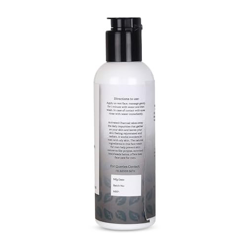 Image of Charcoal Face Wash for Brightening Skin Care | Gentle Cleanser for Dull, Uneven Skin Tone | Helps Remove Dirt, Improve Texture & Fresh Glow | Cleanser for Smooth Feel, Radiant Look