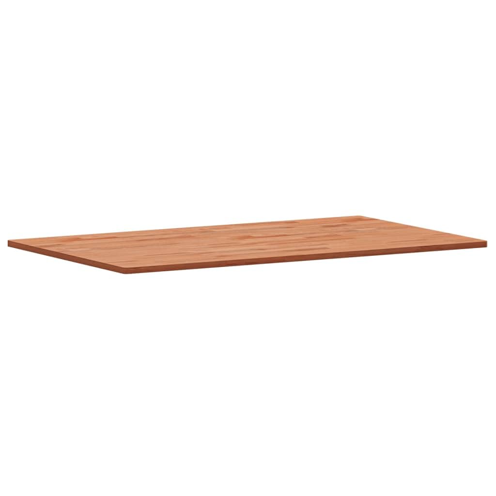 Tischplatte aus massivem Buchenholz 100x60x1,5 cm rechteckig, robuste Holzoberfläche für DIY Möbel, Ersatzplatte für Büro, Küche, Wohnzimmer, vielseitig zum Bauen und Renovieren geeignet
