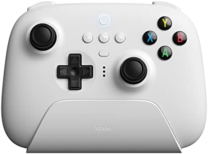 8Bitdo Ultimate 2.4g Wireless Controller with Charging Dock for Windows, Android & Raspberry Pi (White)