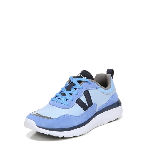 Vionic Delmer Ayse Women's Active Trainers Lace up Supportive Walking Shoes Includes Three-Zone Comfort for Heel Pain and Plantar Fasciitis with Orthotic Insole Arch Support Wide Fit Azure UK 5.5