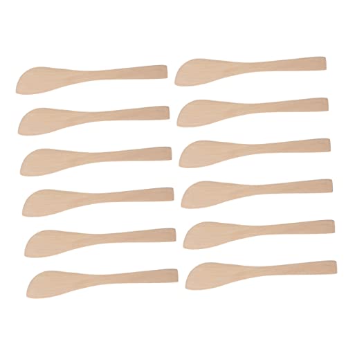 CIYODO 15Pcs Wooden Utensil for Dumpling Fillings Butter Spreaders Kitchen Tools for Slicing Spreading and Easy Dough Cutting