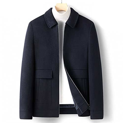 Autumn And Winter Wool Thickened Goose Down Lining In The Youth Business Casual Handmade Tweed Jacket Jacket