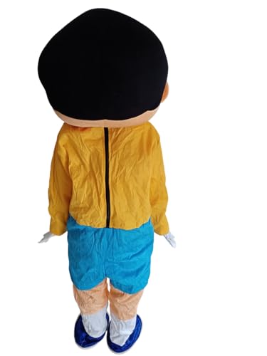 Image of Bookmycostume Buy Nobita Cartoon Mascot Costume For Theme Birthday Party & Events | Adults | Full Size Adults - Foam, Multicolor