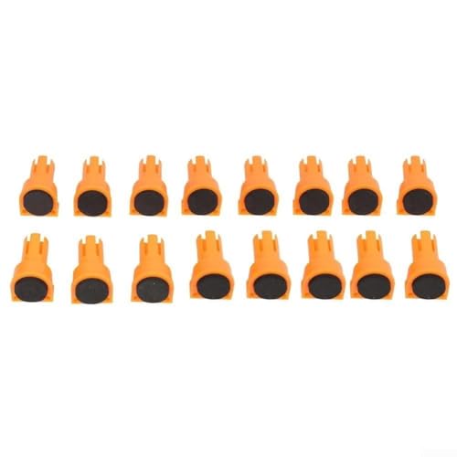 16 perros de banco de nailon con insertos de freno EVA para agujeros de perro de 19 mm y 20 mm, abrazaderas de banco antideslizantes para carpintería de mesa, enrutamiento y lijado (20 mm)