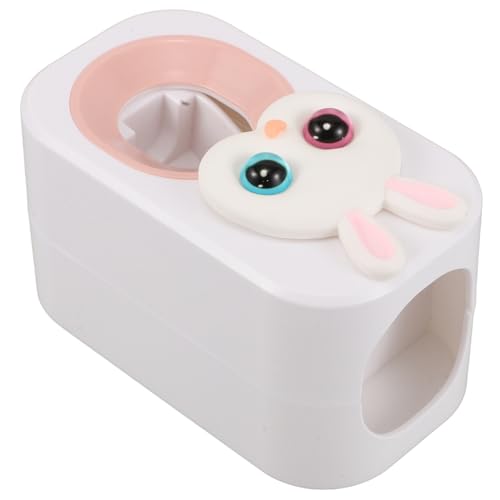 FRCOLOR Bunny Cartoon Toothpaste Dispenser Wall Mounted Toothpaste Squeezer for Bathroom Organization Adorable Toothbrush Holder Durable Squeeze Toothpaste Device