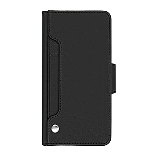 Rvelon Designed for iPhone XS Max Geldborse Hulle, Extra Kartenfach, Stoßfest, Slim Design, Schwarz
