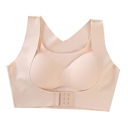 Almencla Sutiãs Dos Esportes das mulheres Sem Cruz Fivela Frente Yoga Activewear Removível Pad Sono