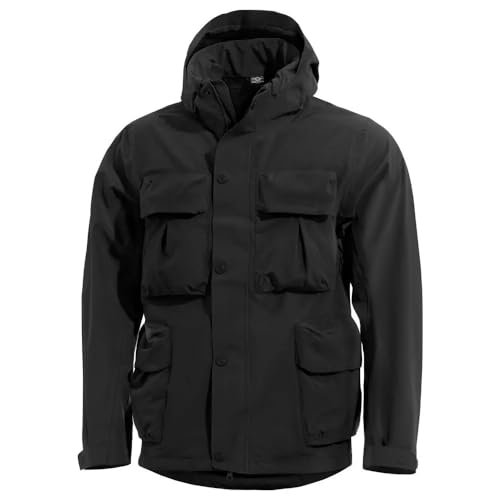 Parka híbrida tipo bata PENTAGON DIAS en color negro con aislamiento térmico activo