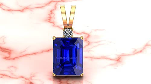 Saphir bleu naturel AAA+ Mtrolls : médaillon d'exception en argent sterling 13 carats pour initié - 3