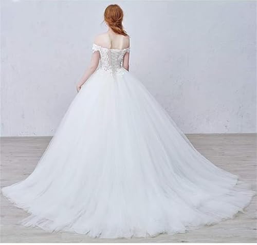 LEJY Off Shoulder Quinceanera Dresses Lace Appliques Ball Gowns for Teens Puffy Tulle Long Sweet 16 Prom Dresses3