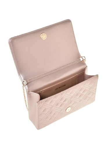 Moschino Borsa Donna Love a Spalla/Tracolla Ecopelle Trapuntata Metallic Gold BS25MO07 JC4079, gold, Einheitsgröße, gold, Einheitsgröße, Gold, Einheitsgröße3