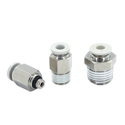 Conector neumático para manguera de 6mm en instalaciones de talleres