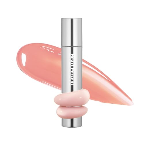 Image of Heart Percent Dote On Mood One Way Glowy Tint, Glass-like High Shine Glossy Finish w /Long-Lasting Luminous Color Lip Stain for Glowy Look, #09.Peachy Milk
